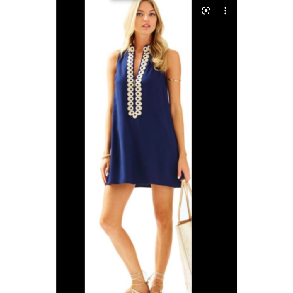 NWT Lilly Pulitzer Jane shift dress true navy size 00💙